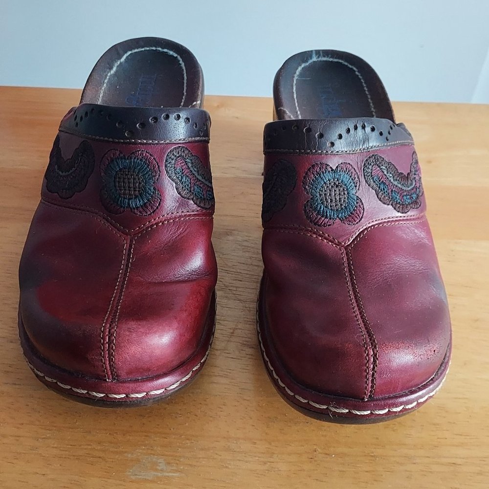 Indigo mules shoes